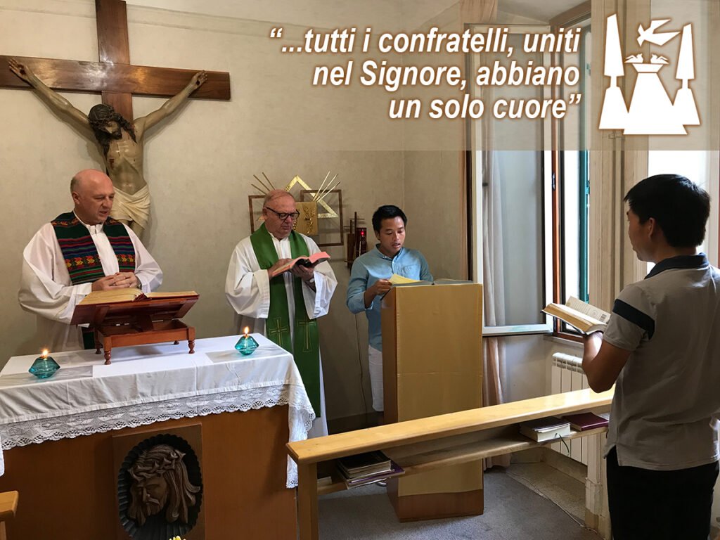 Messa nella Cappella del Seminario Internazionale Cavanis a Roma.
